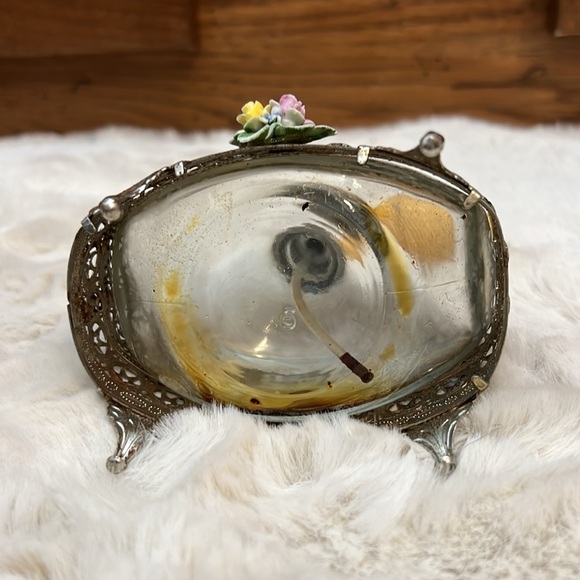 Vintage 1930”s refillable glass perfume bottle with atomizer - Picture 5 of 8